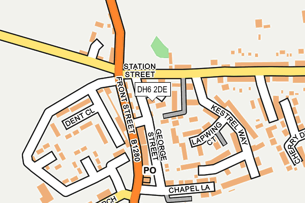 DH6 2DE map - OS OpenMap – Local (Ordnance Survey)