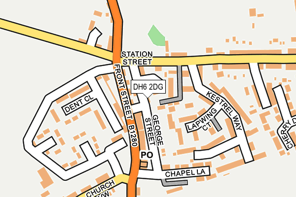 DH6 2DG map - OS OpenMap – Local (Ordnance Survey)