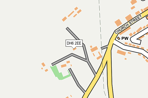 DH6 2EE map - OS OpenMap – Local (Ordnance Survey)