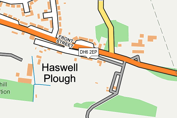 DH6 2EP map - OS OpenMap – Local (Ordnance Survey)