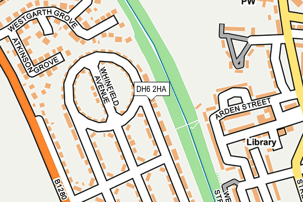 DH6 2HA map - OS OpenMap – Local (Ordnance Survey)