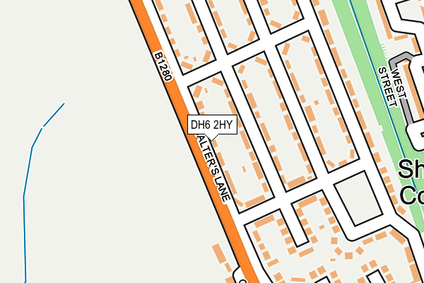 DH6 2HY map - OS OpenMap – Local (Ordnance Survey)