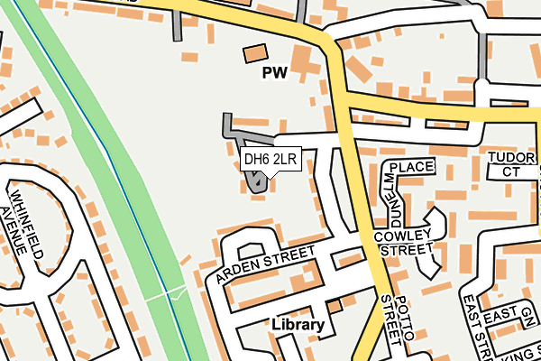 DH6 2LR map - OS OpenMap – Local (Ordnance Survey)