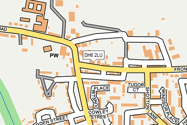 DH6 2LU map - OS OpenMap – Local (Ordnance Survey)