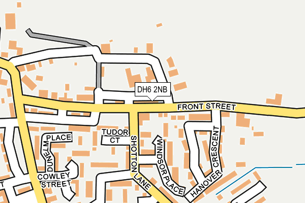 DH6 2NB map - OS OpenMap – Local (Ordnance Survey)