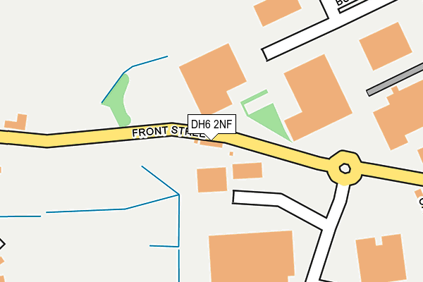 DH6 2NF map - OS OpenMap – Local (Ordnance Survey)