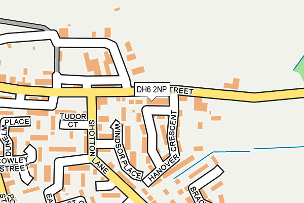 DH6 2NP map - OS OpenMap – Local (Ordnance Survey)