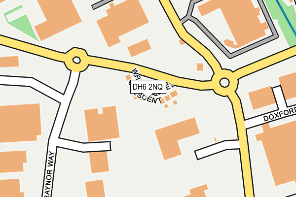 DH6 2NQ map - OS OpenMap – Local (Ordnance Survey)