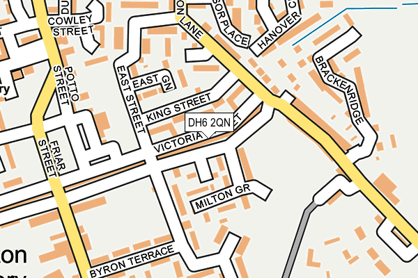 DH6 2QN map - OS OpenMap – Local (Ordnance Survey)