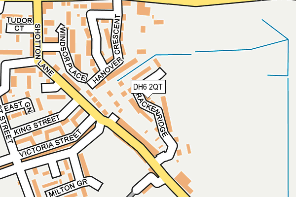 DH6 2QT map - OS OpenMap – Local (Ordnance Survey)