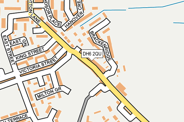 DH6 2QU map - OS OpenMap – Local (Ordnance Survey)