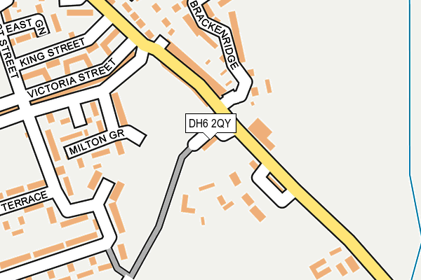 DH6 2QY map - OS OpenMap – Local (Ordnance Survey)