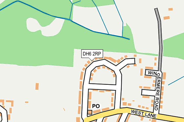 DH6 2RP map - OS OpenMap – Local (Ordnance Survey)