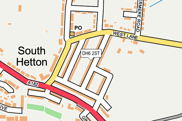 DH6 2ST map - OS OpenMap – Local (Ordnance Survey)