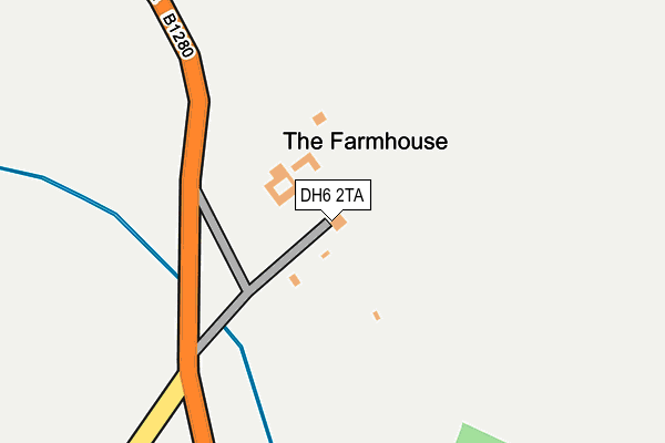DH6 2TA map - OS OpenMap – Local (Ordnance Survey)