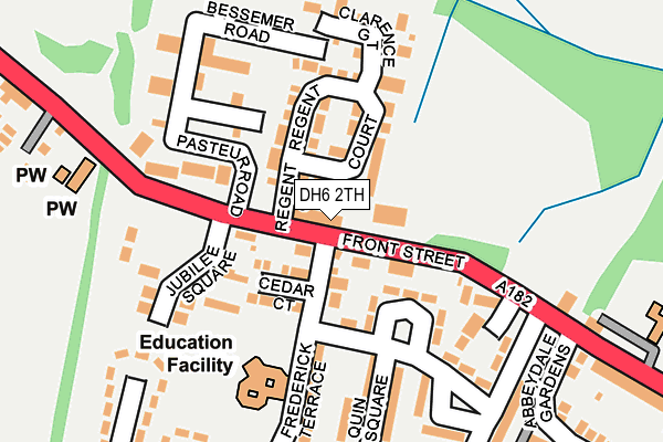 DH6 2TH map - OS OpenMap – Local (Ordnance Survey)