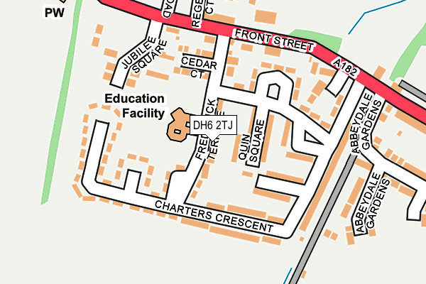 DH6 2TJ map - OS OpenMap – Local (Ordnance Survey)