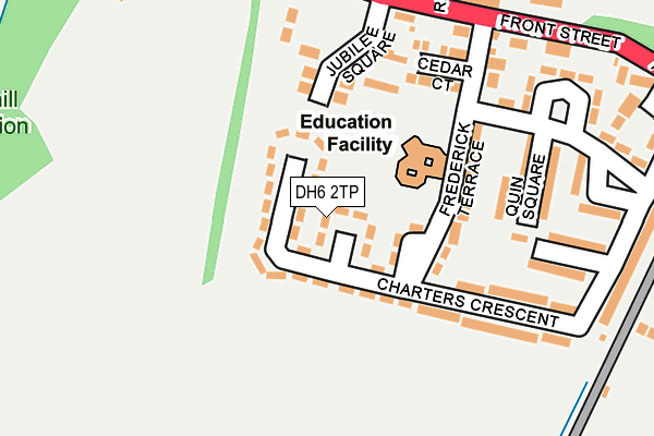 DH6 2TP map - OS OpenMap – Local (Ordnance Survey)