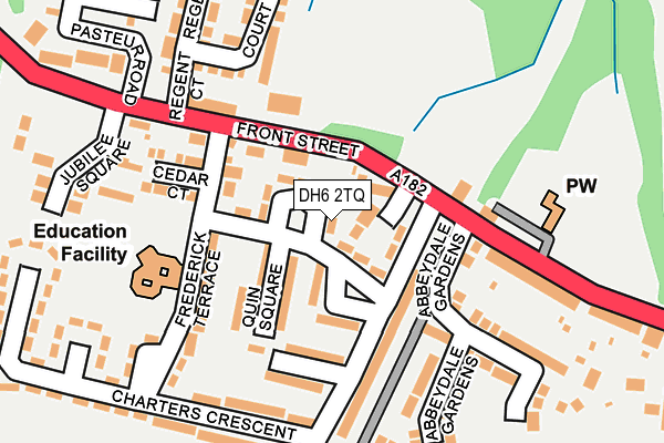 DH6 2TQ map - OS OpenMap – Local (Ordnance Survey)