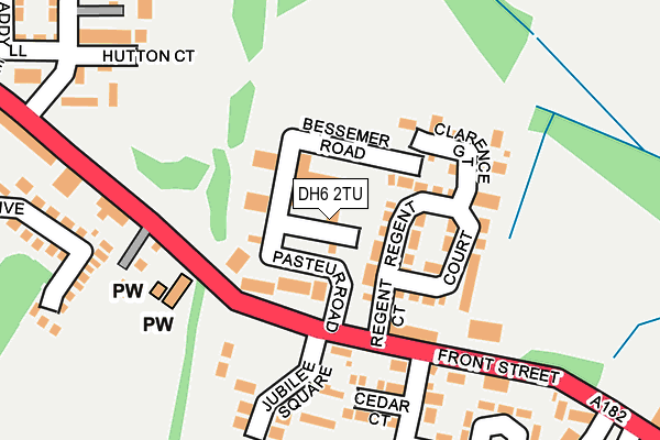 DH6 2TU map - OS OpenMap – Local (Ordnance Survey)