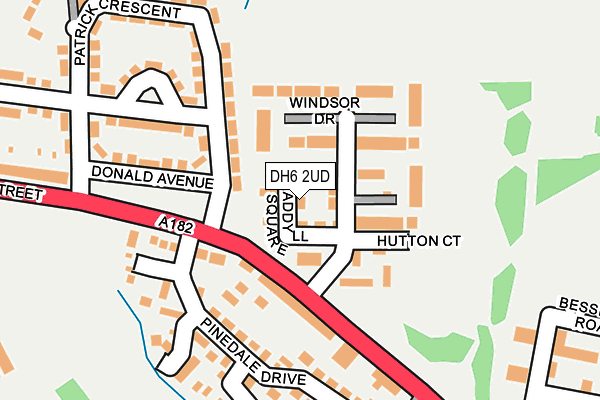 DH6 2UD map - OS OpenMap – Local (Ordnance Survey)