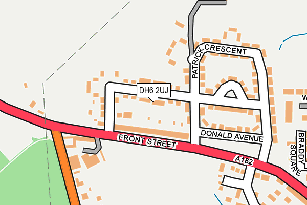 DH6 2UJ map - OS OpenMap – Local (Ordnance Survey)