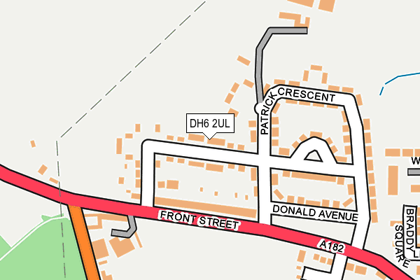 DH6 2UL map - OS OpenMap – Local (Ordnance Survey)