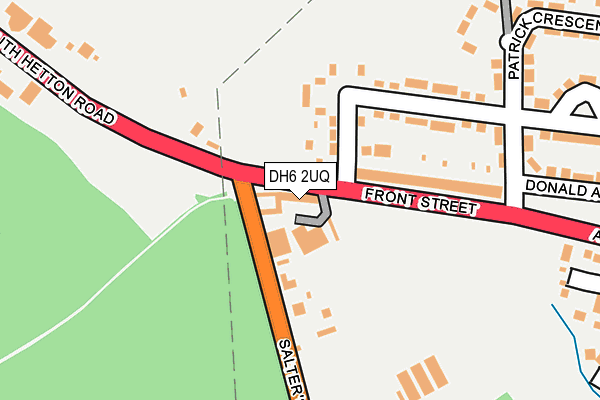 DH6 2UQ map - OS OpenMap – Local (Ordnance Survey)