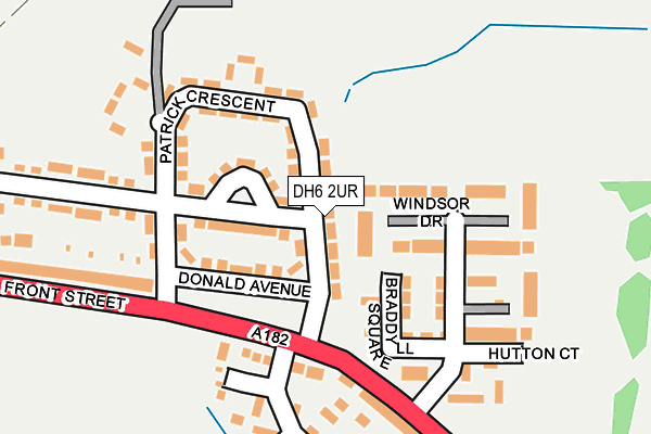 DH6 2UR map - OS OpenMap – Local (Ordnance Survey)