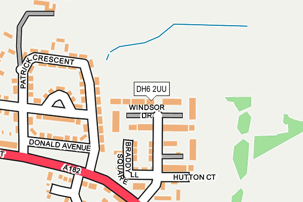 DH6 2UU map - OS OpenMap – Local (Ordnance Survey)