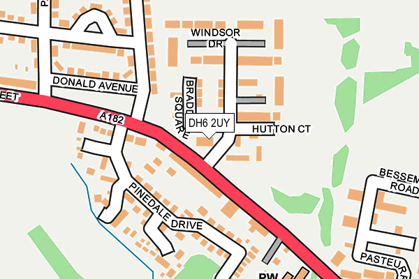 DH6 2UY map - OS OpenMap – Local (Ordnance Survey)