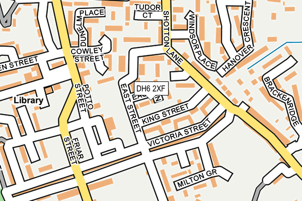 DH6 2XF map - OS OpenMap – Local (Ordnance Survey)