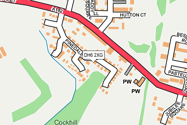 DH6 2XG map - OS OpenMap – Local (Ordnance Survey)