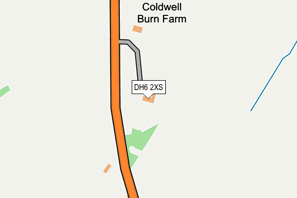 DH6 2XS map - OS OpenMap – Local (Ordnance Survey)