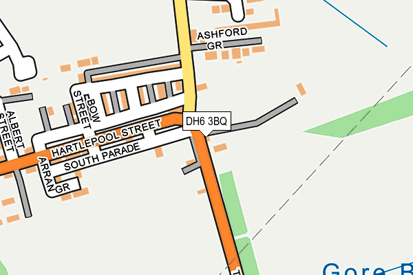 DH6 3BQ map - OS OpenMap – Local (Ordnance Survey)