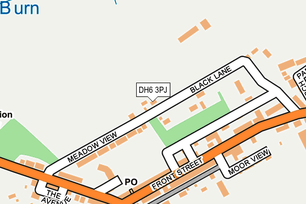 DH6 3PJ map - OS OpenMap – Local (Ordnance Survey)