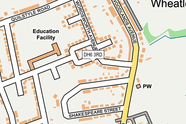 DH6 3RD map - OS OpenMap – Local (Ordnance Survey)