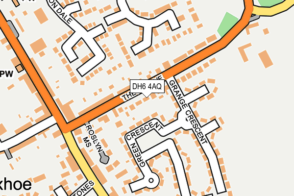 DH6 4AQ map - OS OpenMap – Local (Ordnance Survey)