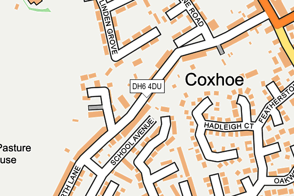 DH6 4DU map - OS OpenMap – Local (Ordnance Survey)