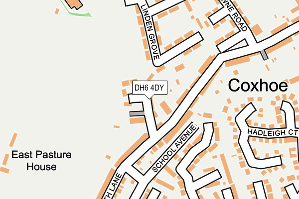 DH6 4DY map - OS OpenMap – Local (Ordnance Survey)