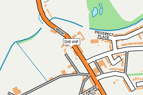 DH6 4HP map - OS OpenMap – Local (Ordnance Survey)