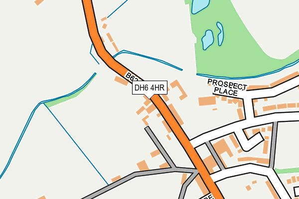 DH6 4HR map - OS OpenMap – Local (Ordnance Survey)