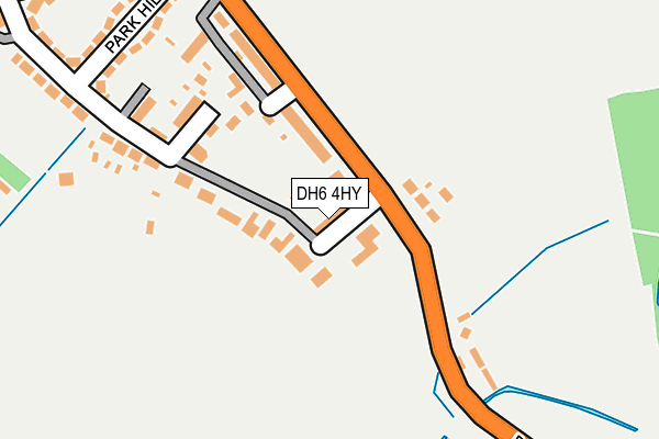 DH6 4HY map - OS OpenMap – Local (Ordnance Survey)