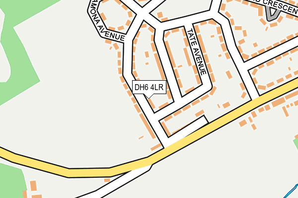 DH6 4LR map - OS OpenMap – Local (Ordnance Survey)