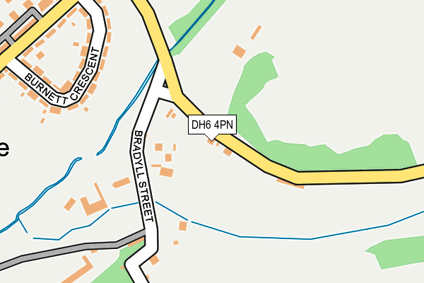 DH6 4PN map - OS OpenMap – Local (Ordnance Survey)