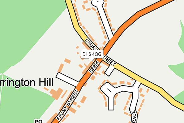 DH6 4QG map - OS OpenMap – Local (Ordnance Survey)