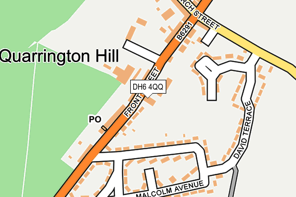 DH6 4QQ map - OS OpenMap – Local (Ordnance Survey)