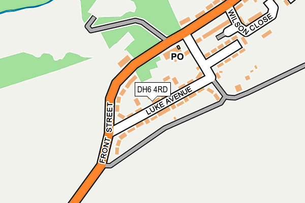 DH6 4RD map - OS OpenMap – Local (Ordnance Survey)