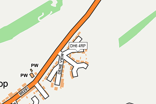 DH6 4RP map - OS OpenMap – Local (Ordnance Survey)