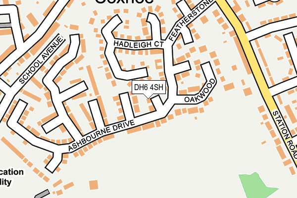DH6 4SH map - OS OpenMap – Local (Ordnance Survey)